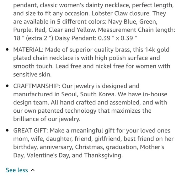 Flower Pendant Necklace - Picture 5 of 5